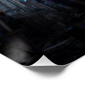 Ruined Cathedral Stained Glass Projection Glow Perfect Poster (Hoek)