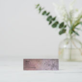 Ruined Floral Grunge Mini Visitekaartje (Staand voorkant)