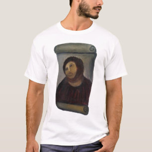 ruined jesus schilderij fresco - ( latijn : ecce h t-shirt