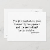 Ruined Life quote Briefkaart (Voorkant / Achterkant)