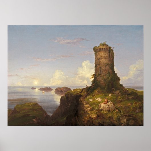Ruined Tower - Thomas Cole Fine Art Poster (Voorkant)