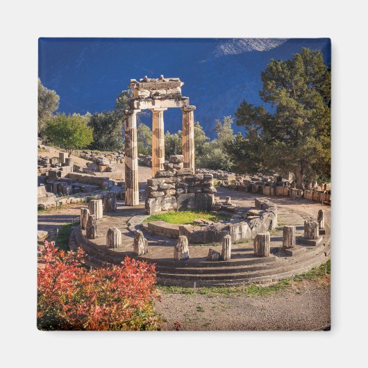 ruïnes Athina Pronaia tempel in de oude Delphi Magneet (Voorkant)