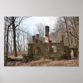 Ruïnes de van Cornwall van het Landgoed Poster