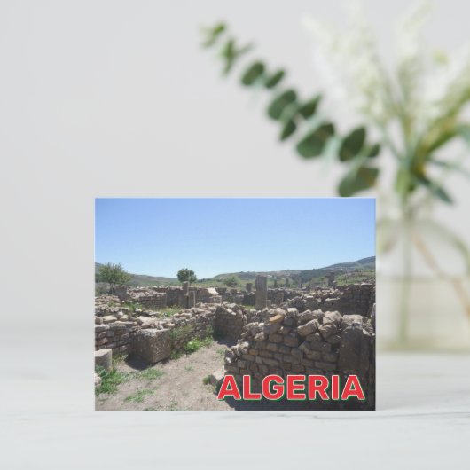 Ruïnes in Djemila, Algerije Briefkaart (Staand voorkant)