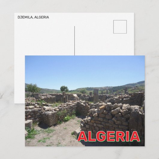 Ruïnes in Djemila, Algerije Briefkaart (Voorkant / Achterkant)