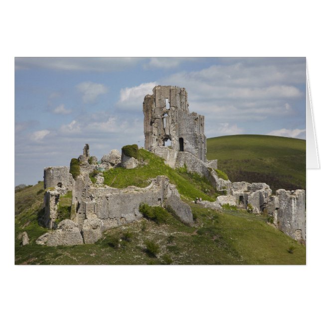 Ruïnes van Corfe Castle, nabij Wareham, Dorset, (Voorkant Horizontaal)