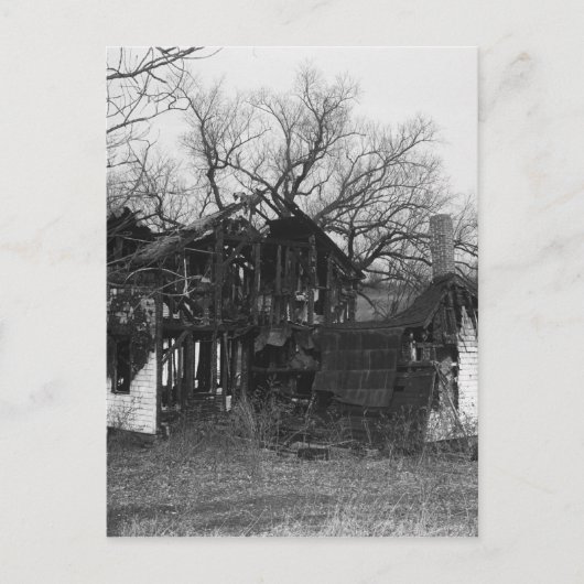 Ruïnes van de boerderij briefkaart (Voorkant)