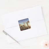 Ruïnes van de moskee van de Caliph El Haken Vierkante Sticker (Envelop)