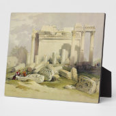 Ruïnes van de oostelijke zuilengang van de Tempel Fotoplaat (Zijkant)