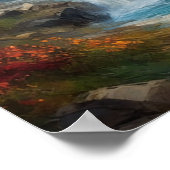 Ruïnes van een middeleeuws kasteel poster (Hoek)