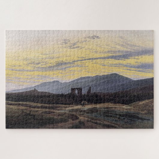 Ruïnes van Eldena in het Reuzengebergte - Friedric Legpuzzel (Horizontaal)
