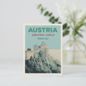 Ruïnes van het kasteel van Aggstein, Wachau, Ooste Briefkaart (Staand voorkant)