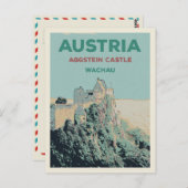 Ruïnes van het kasteel van Aggstein, Wachau, Ooste Briefkaart (Voorkant / Achterkant)