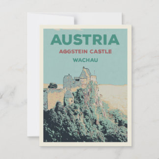 Ruïnes van het kasteel van Aggstein, Wachau, Ooste Briefkaart