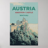 Ruïnes van het kasteel van Aggstein, Wachau, Ooste Poster (Voorkant)