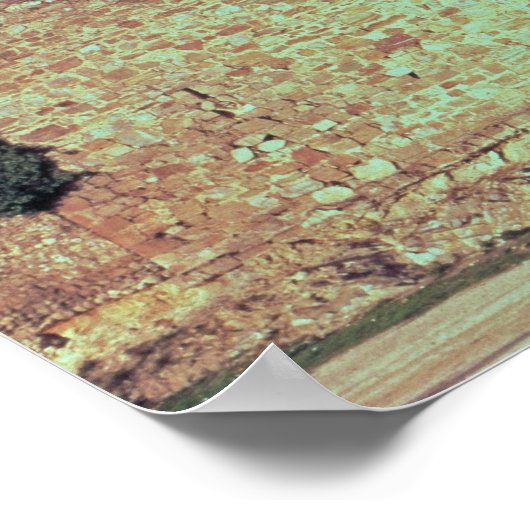 Ruïnes van het kasteel van de Sjabloon Poster (Hoek)