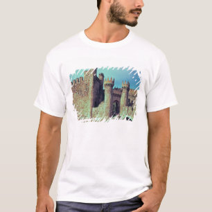 Ruïnes van het kasteel van de Sjabloon T-shirt