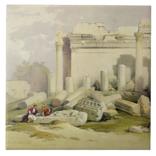 Ruïnes van het oostelijke Portico van de tempel v Tegeltje