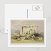 Ruïnes van het oostelijke Portico van de tempel va Briefkaart (Voorkant / Achterkant)