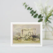 Ruïnes van het oostelijke Portico van de tempel va Briefkaart (Staand voorkant)