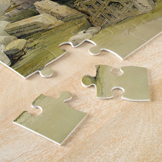 Ruïnes van het oostelijke Portico van de tempel va Legpuzzel (Zijkant)