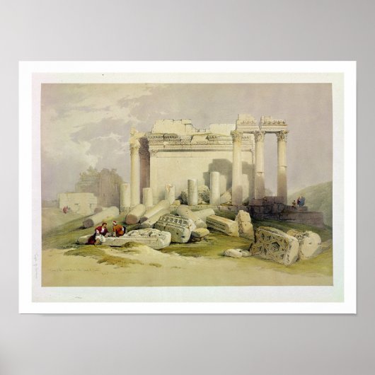 Ruïnes van het oostelijke Portico van de tempel va Poster (Voorkant)