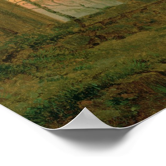 Ruïnes van het Oybin-klooster 1835-40 Poster (Hoek)