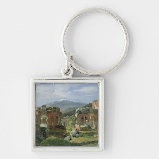 Ruïnes van het theater op Taormina Sleutelhanger (Voorkant)