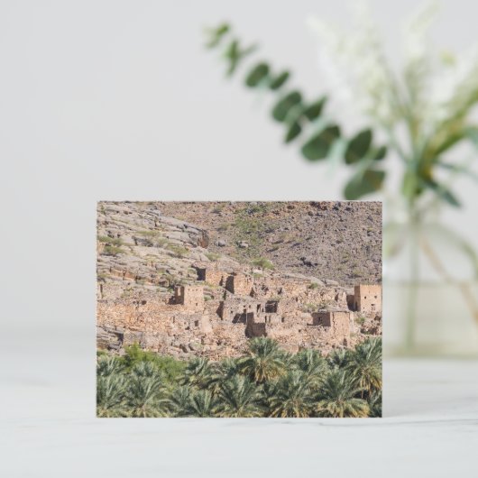 Ruïnes van Riwaygh as-Safil - Sultanaat Oman Briefkaart (Staand voorkant)