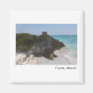 Ruïnes van Tulum Mayan in Mexico Magneet