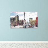 Ruins Along Mason Street, Union Square Status Canvas Afdruk (Insitu (Houten vloer))