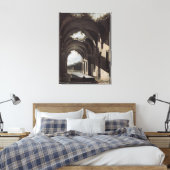 Ruins in een landschap, c.1646-47 canvas afdruk (Insitu (Slaapkamer))