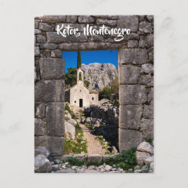 Ruins in Kotor, Montenegro Briefkaart