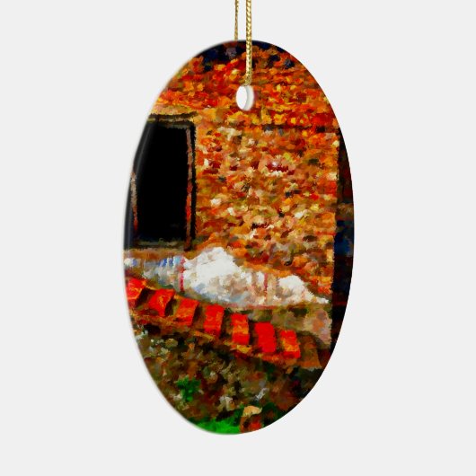 Ruins in Pompeii Italië Keramisch Ornament (Rechts)