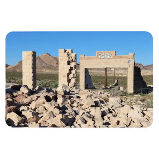 Ruins in Rhyolite Ghost Town, Nevada Magneet (Horizontaal)