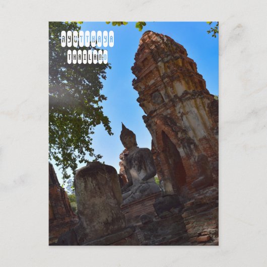 Ruins of Ayutthaya Kingdom Briefkaart (Voorkant)
