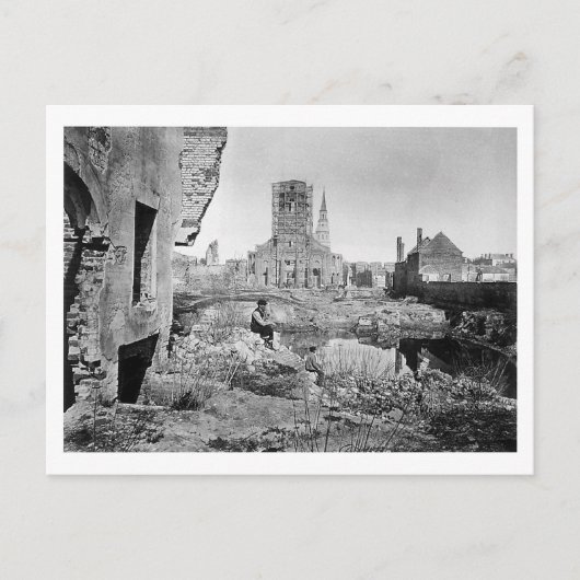 Ruins of Charleston South Carolina 1865 Briefkaart (Voorkant)