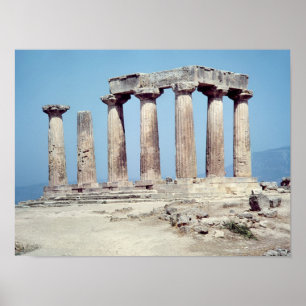 Ruins of the Temple of Apollo, c.550 BC Poster
