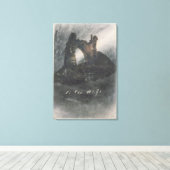 Ruins op Groz-Nez, Jersey of The Arch Canvas Afdruk (Insitu (Houten vloer))