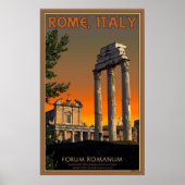 Ruins over het Romeinse Forum Poster (Voorkant)