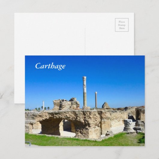 Ruins van Carthage-briefkaart Briefkaart (Voorkant / Achterkant)