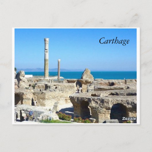 Ruins van Carthage II-briefkaart Briefkaart (Achterkant)
