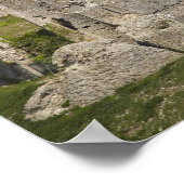 Ruins van Corfe Castle, nabij Wareham, Dorset, Poster (Hoek)
