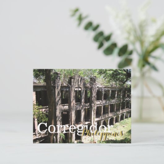 Ruins van Corregidor Bataan Filipijnen Briefkaart (Staand voorkant)