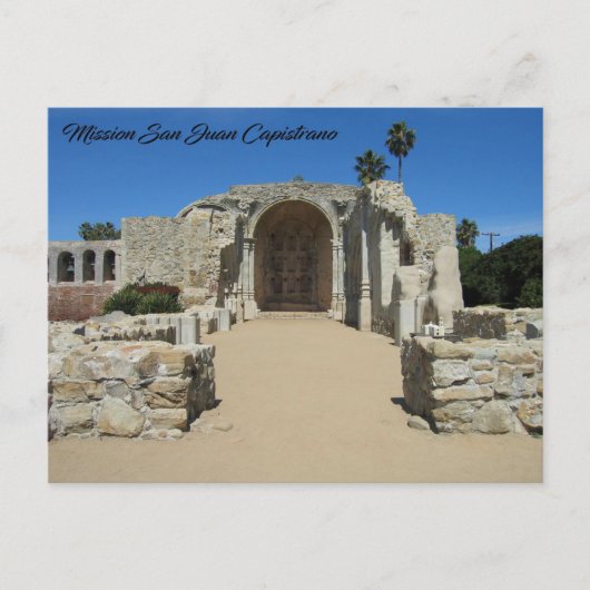 Ruins van de Grote Steenkerk, CA - briefkaart (Voorkant)