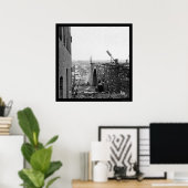 Ruins van de Richmond & Petersburg Bridge 1865 Poster (Thuiskantoor)