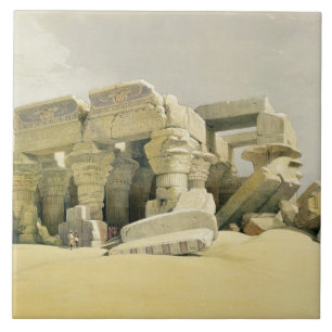 Ruins van de tempel van Kom Ombo, uit "Egypte en N Tegeltje