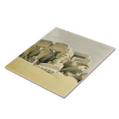 Ruins van de tempel van Kom Ombo, uit "Egypte en N Tegeltje (Zijkant)