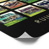 Ruins van Detroit Poster - Verlaten huizen (Hoek)