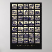 Ruins van Detroit Poster - Verlaten huizen (Voorkant)